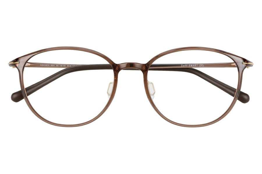 SMART SKINNY JEWELRY ブラウン　ZJ241027_42A1 Boston Frame with a Moderate Roundness / SMART SKINNY JEWELRY